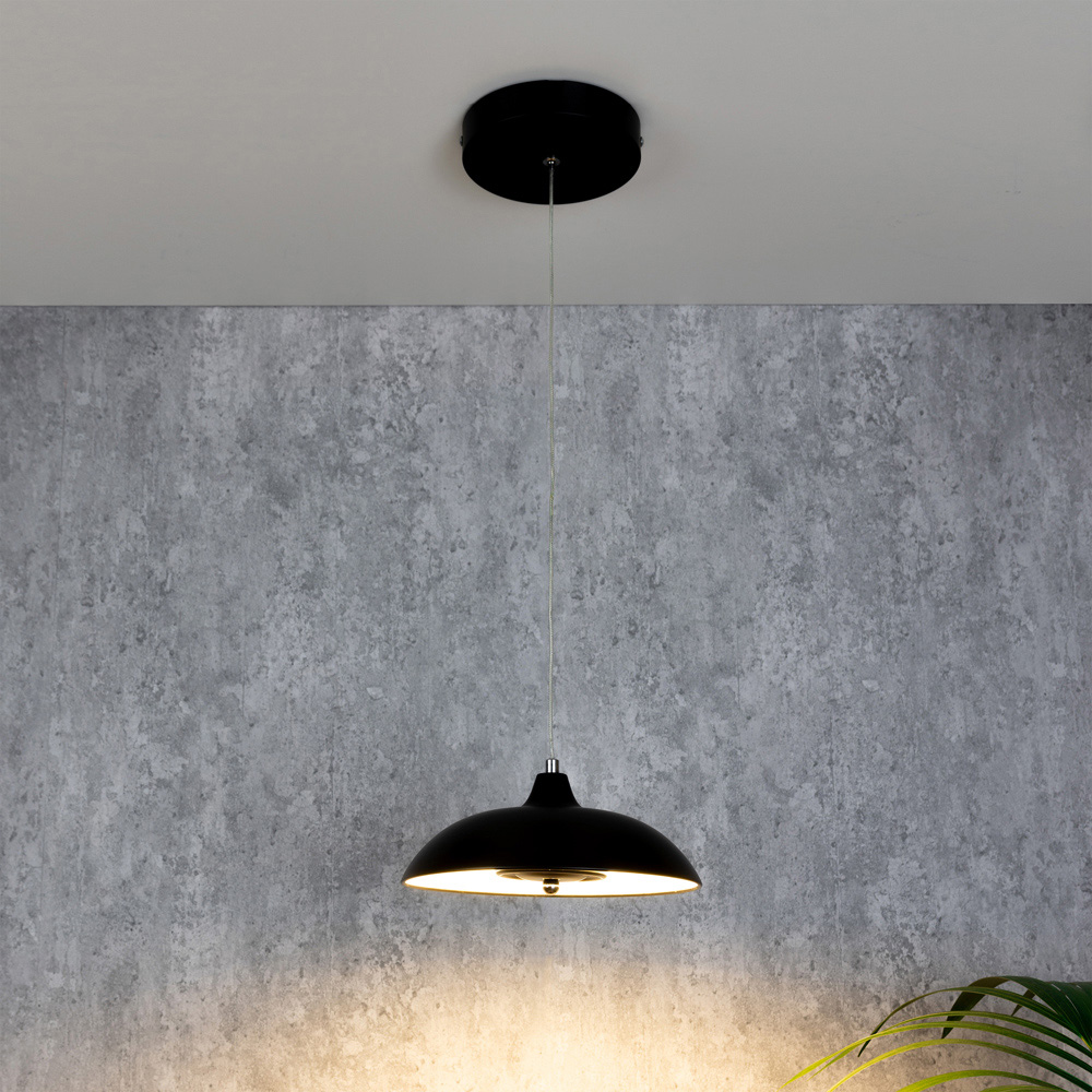TCP Black Hanging Pendant Ceiling Light Image 2