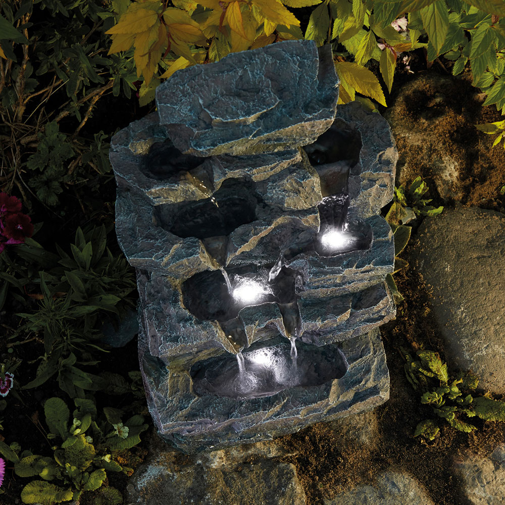 Garden Gear Rock Fall In Outdoor Water Feature Image 5