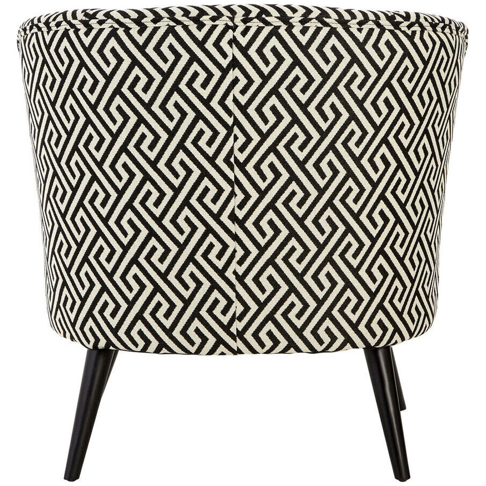 Premier Housewares Regent Park Greek Key Design Round Accent Chair Image 4