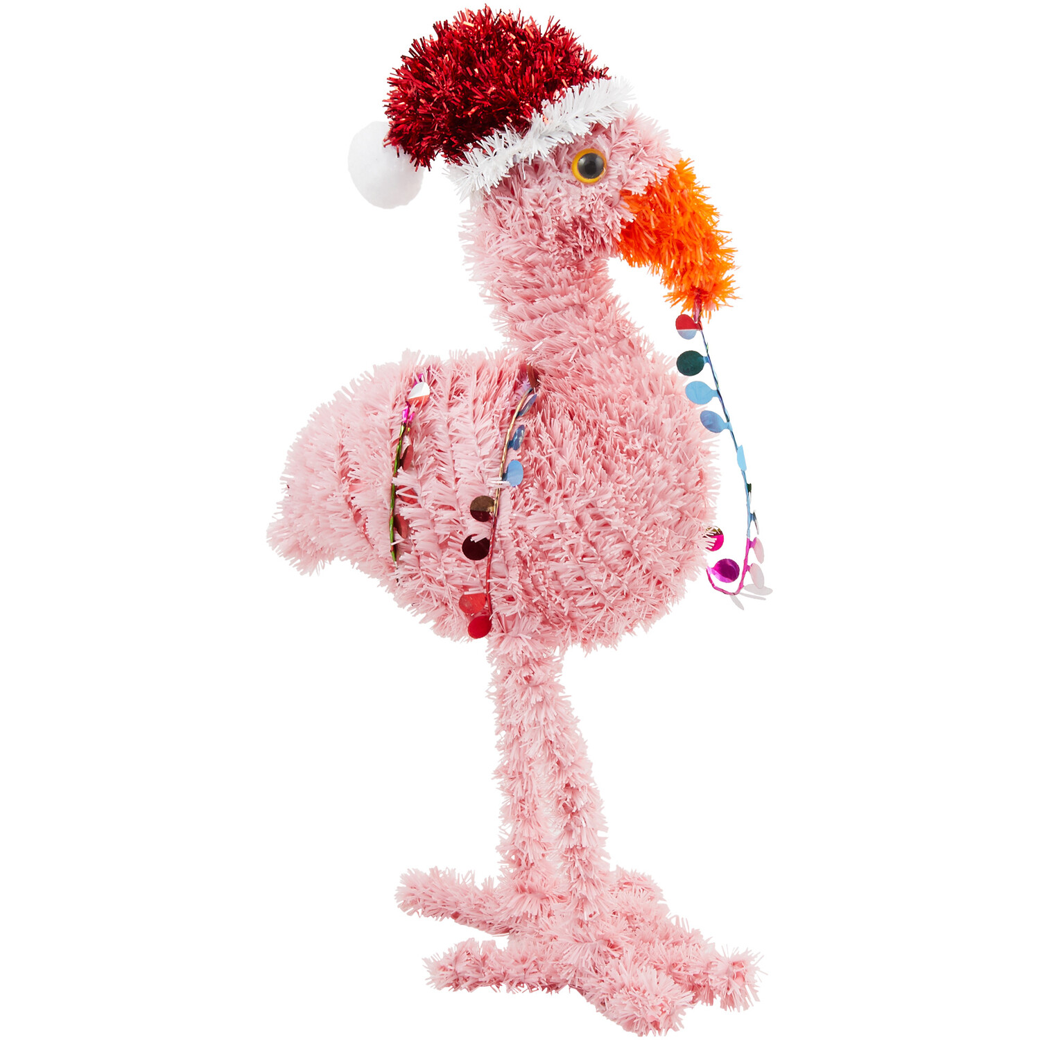 Christmas Tinsel Flamingo - Pink Image 3