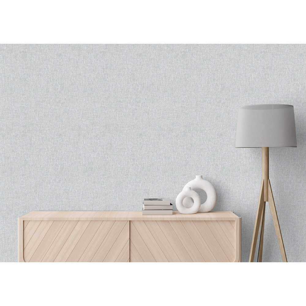 Arthouse Urban Weave Cool Silver Wallpaper Image 5