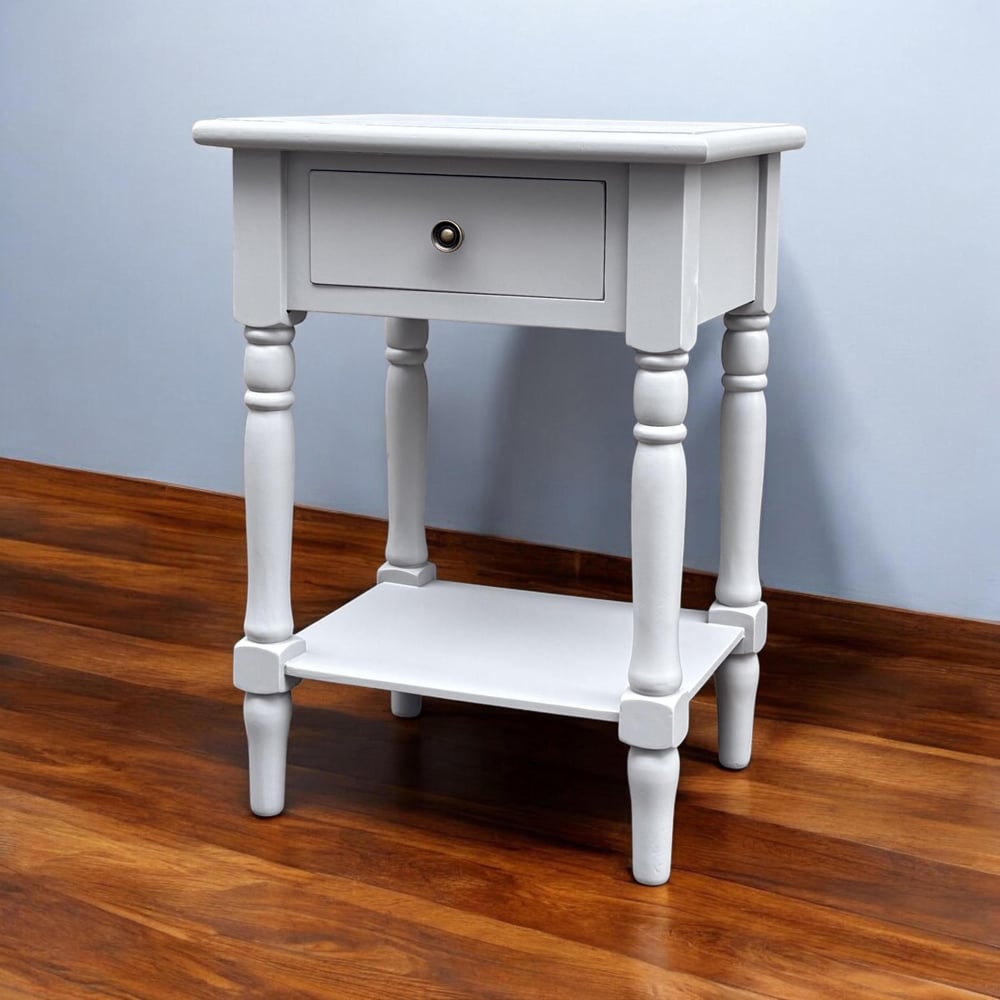 Acacia Home Single Drawer Side Table 65cm Image 3