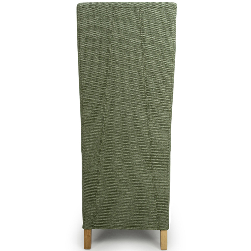 Shankar Baxter Set of 2 Green Weave Dining Chair Image 6