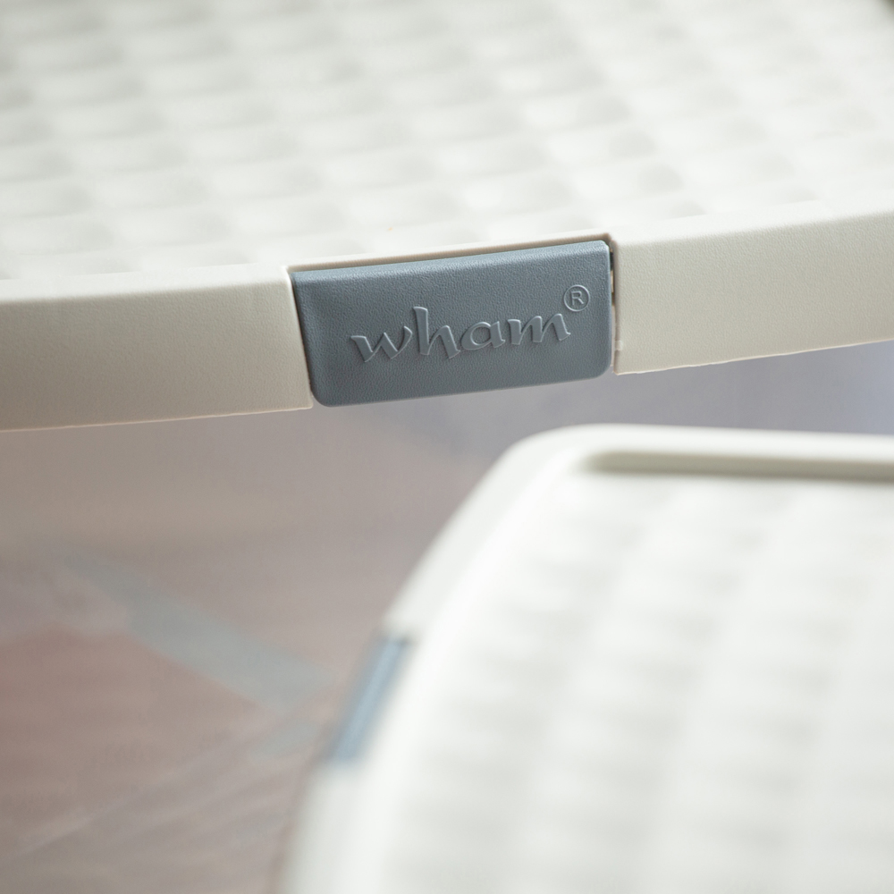 Wham Clip 8.5L Clear Stone and Slate Grey Rectangular Storage Box with Lid 3 Pack Image 6