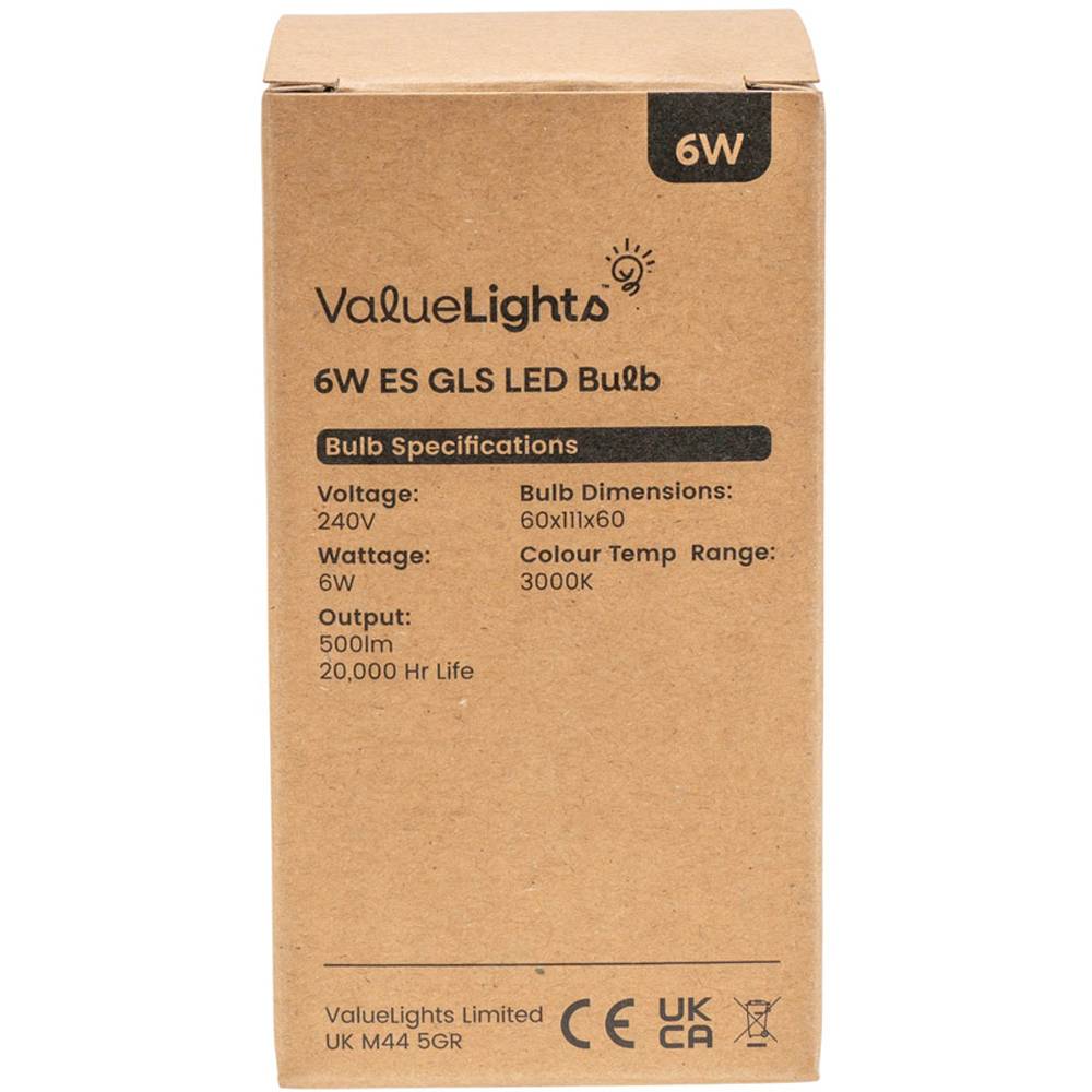 ValueLights 8 Pack E27 6W LED Light Bulbs Image 4