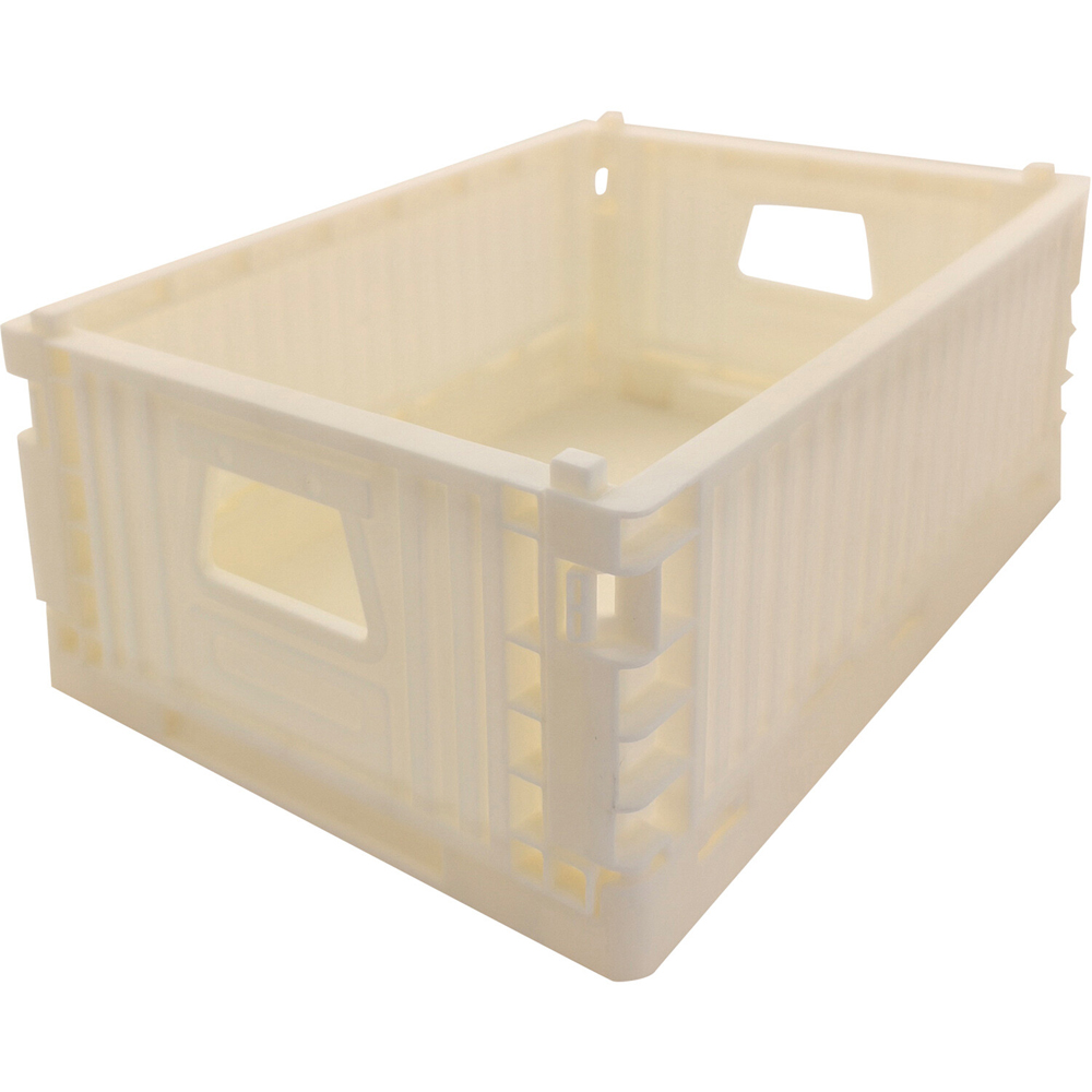 Pack of 3 Ribbed Folding Crates Image 4
