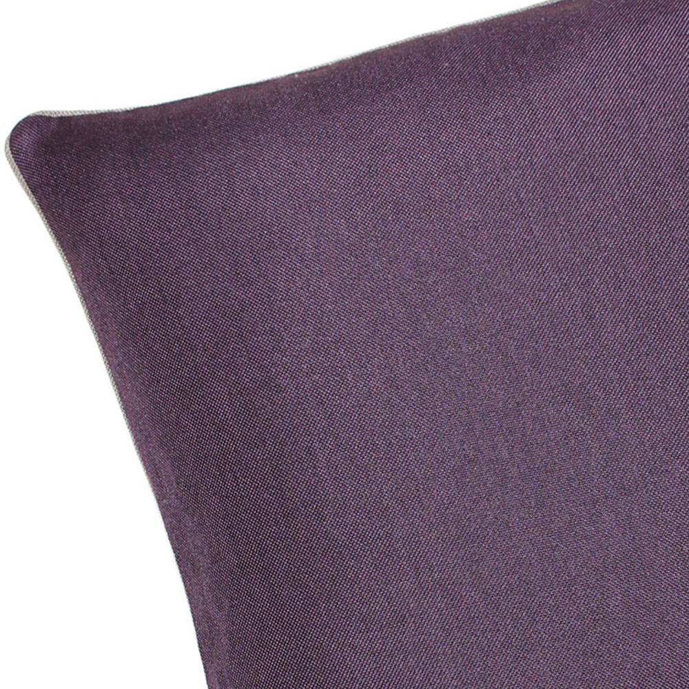 Paoletti Bellucci Damson and Tobacco Contrasting Trim Cushion 55 x 55cm Image 2