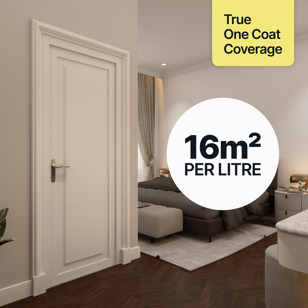 Hemway Beige Furniture and Walls Matt Chalk Paint 1L Image 4