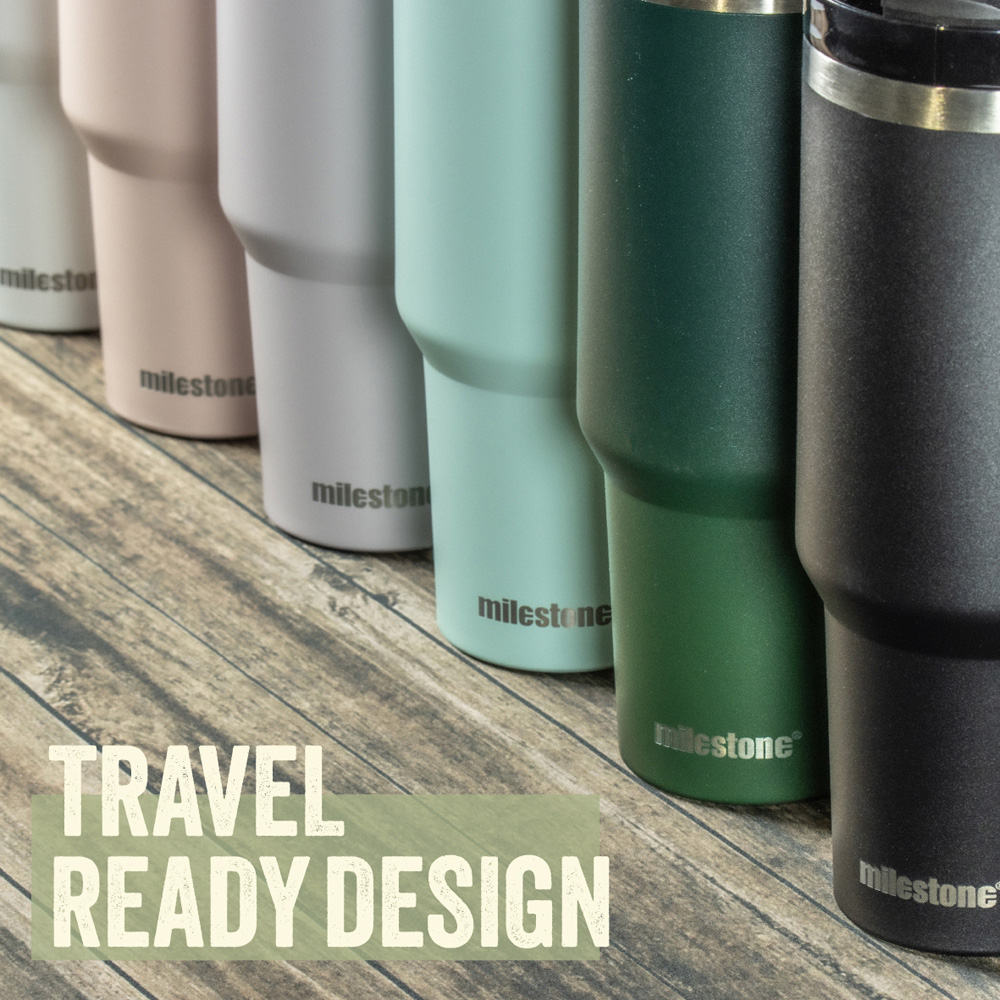 Milestone Camping Pink Insulated Travel Tumbler 1L Image 8