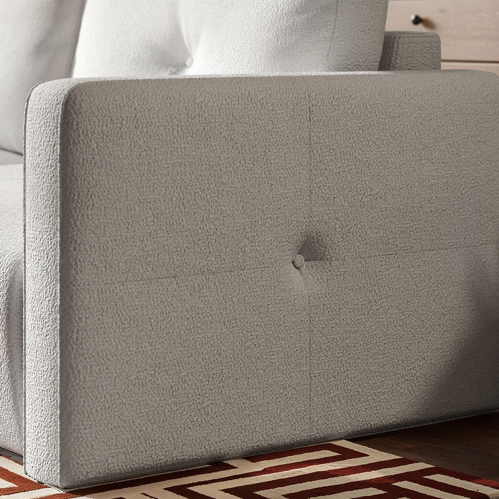 Solace+Co Wilfie 3 Seater Beige Chenille Sofa Image 4