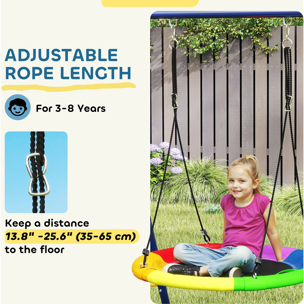 AIYAPLAY 6 in 1 Kids Swing Set Image 5