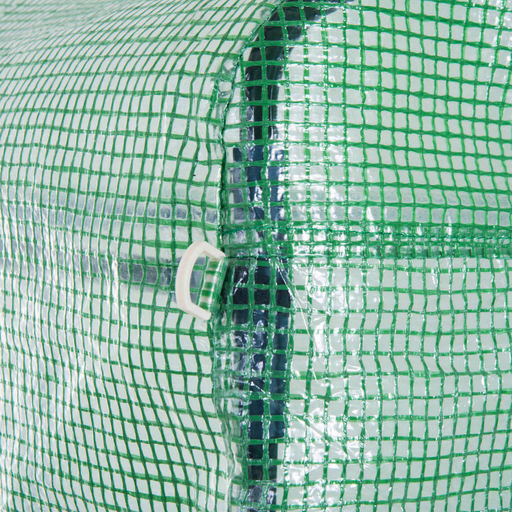 Outsunny Green Plastic 10 x 9.8ft Polytunnel Greenhouse Image 3