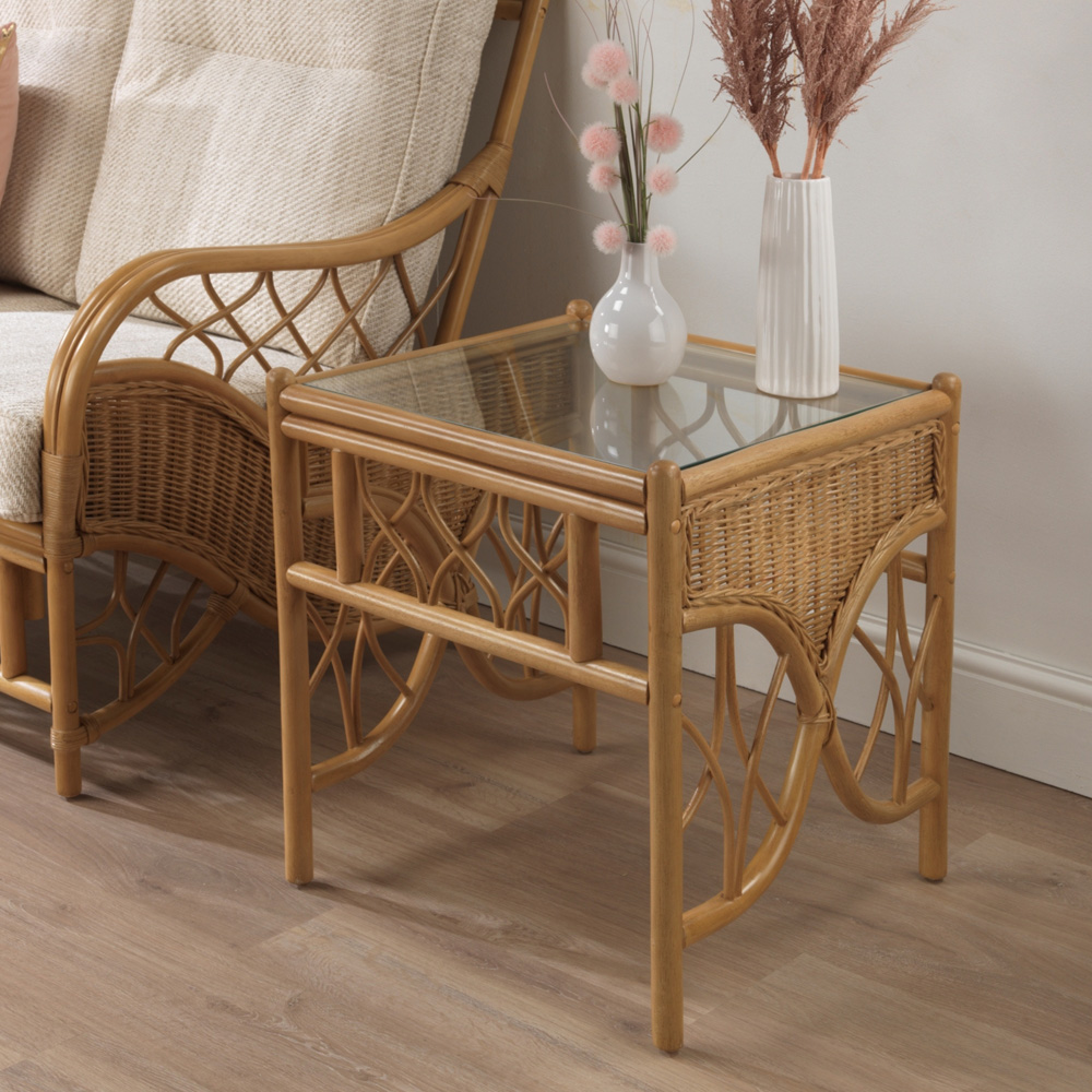 Desser Furniture Oslo 4 Seater Light Oak Jasper Sofa Set with Footstool Image 4