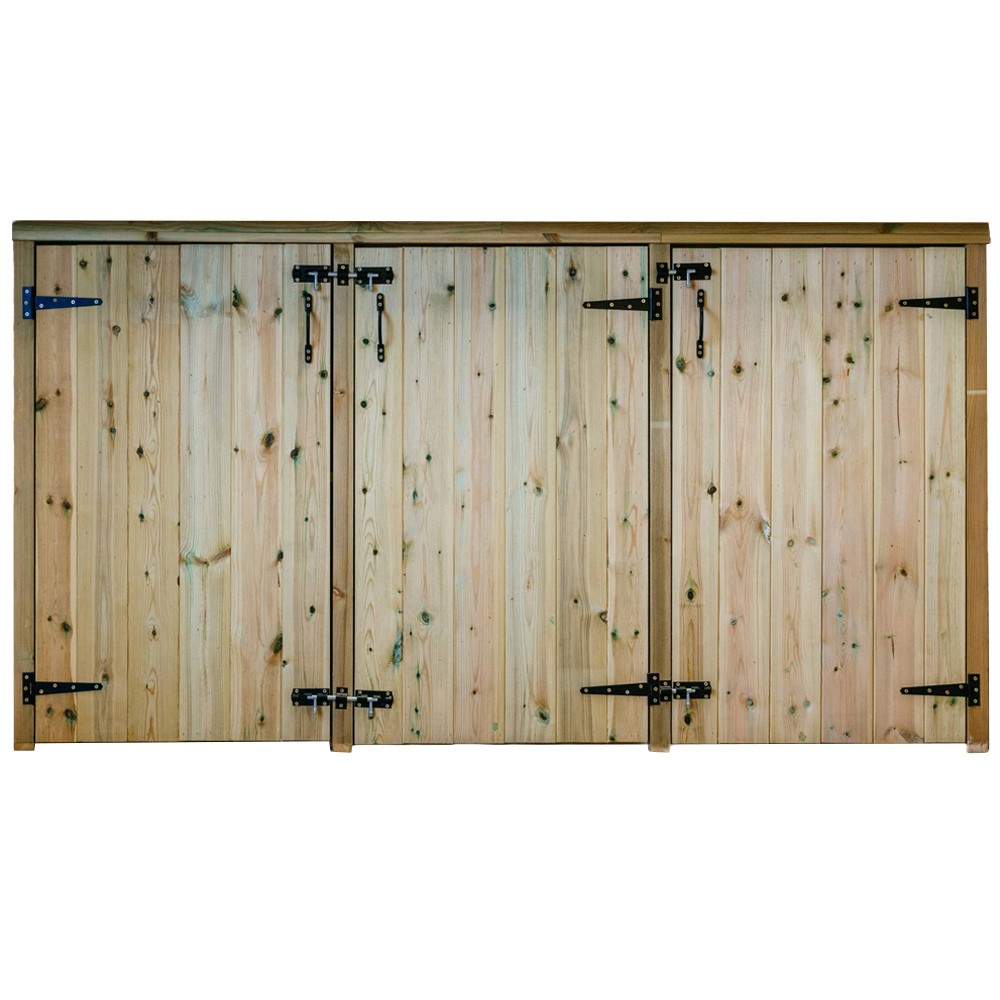 The Garden Village Gisburn 7 x 3ft Large Garden Storage Shed Image 1