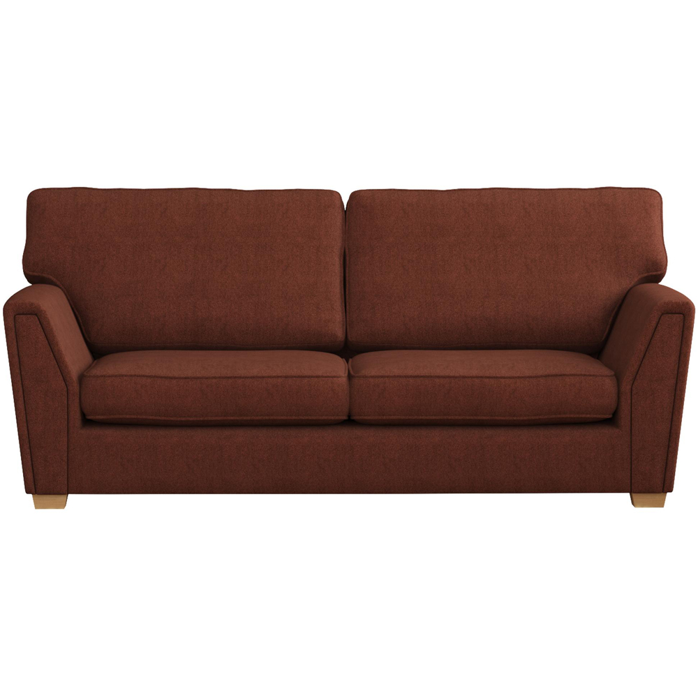 Wendleberry 3 Seater Brick Venice Fixed Back Sofa Image 2