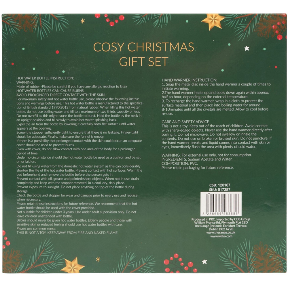 Tartan Cosy Christmas Gift Set Red Image 3