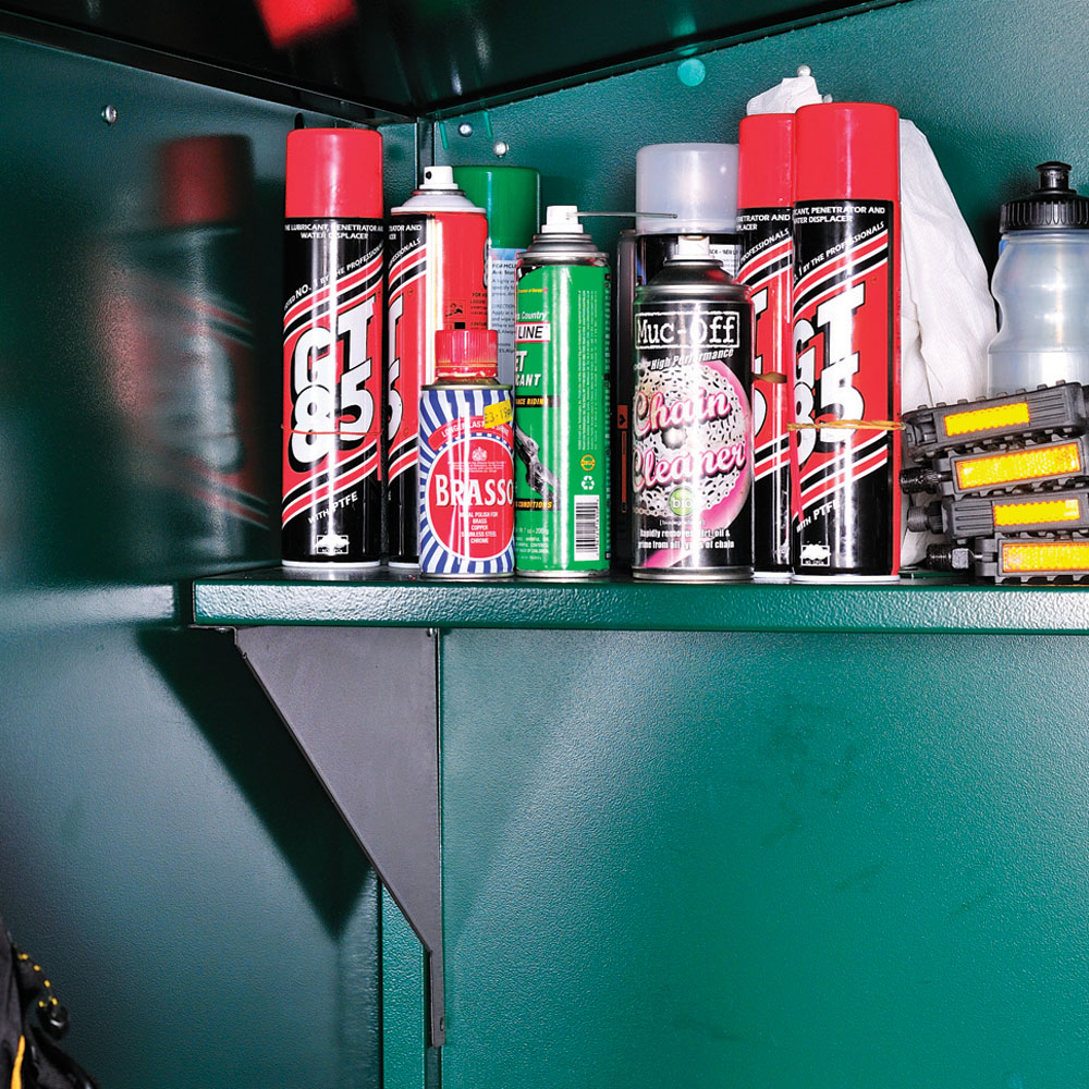 Asgard Saracen 5 x 4ft Double Door Cream High Security Apex Garden Shed Image 5