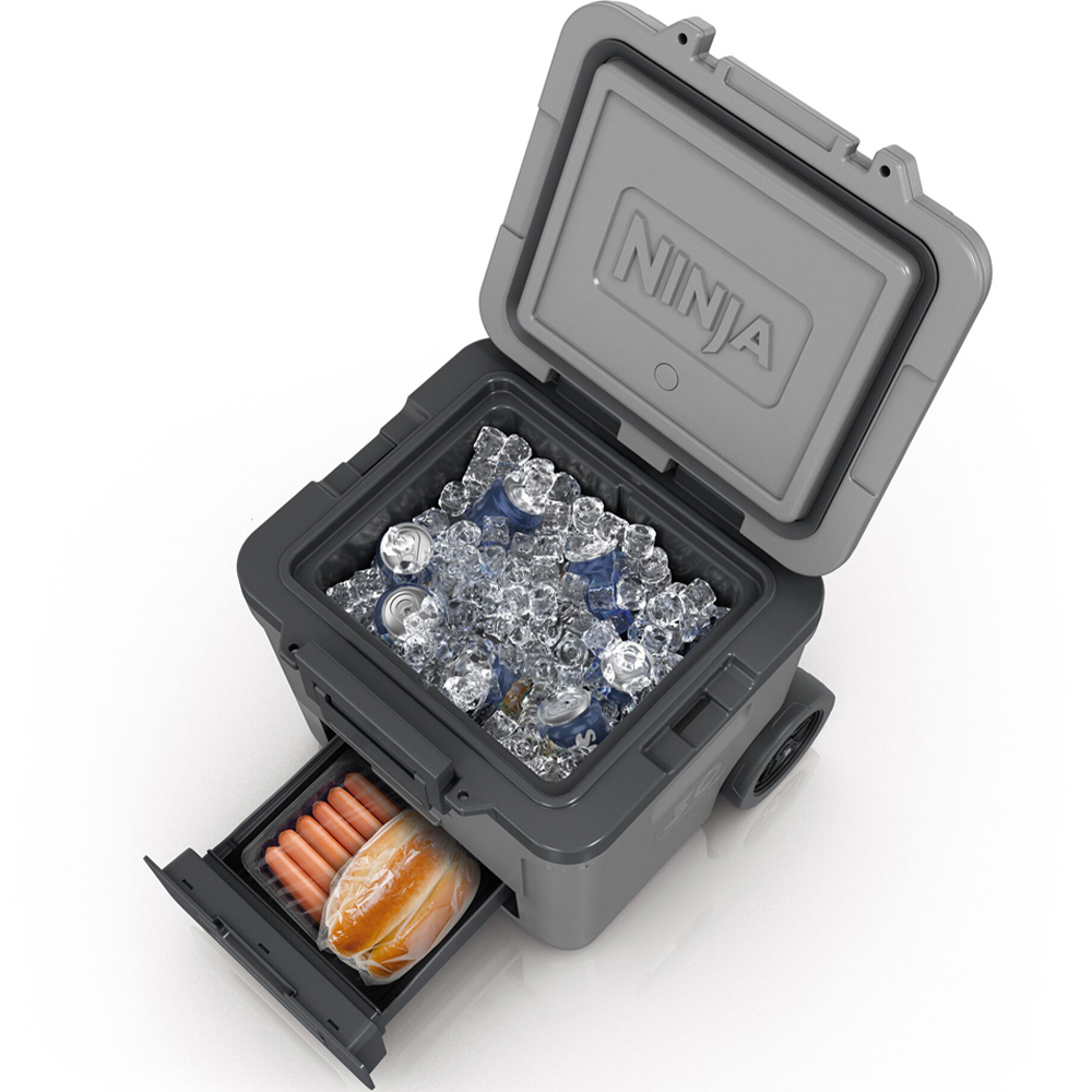 Ninja FrostVault Slate Grey Wheeled Cooler with Dry Zone 30QT 28L Image 8