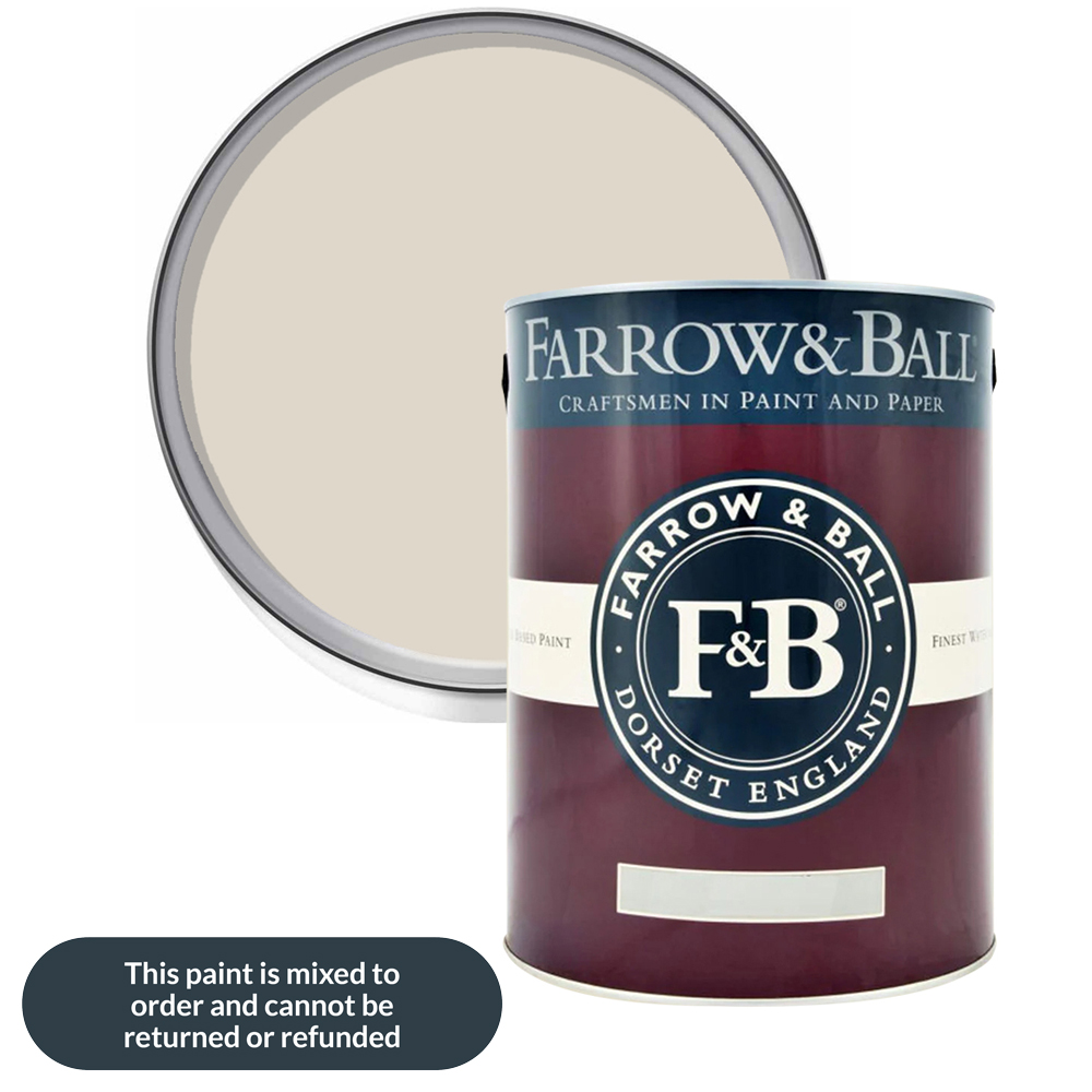 Farrow & Ball Modern Eggshell Shadow White Satin Paint 5L Image 1