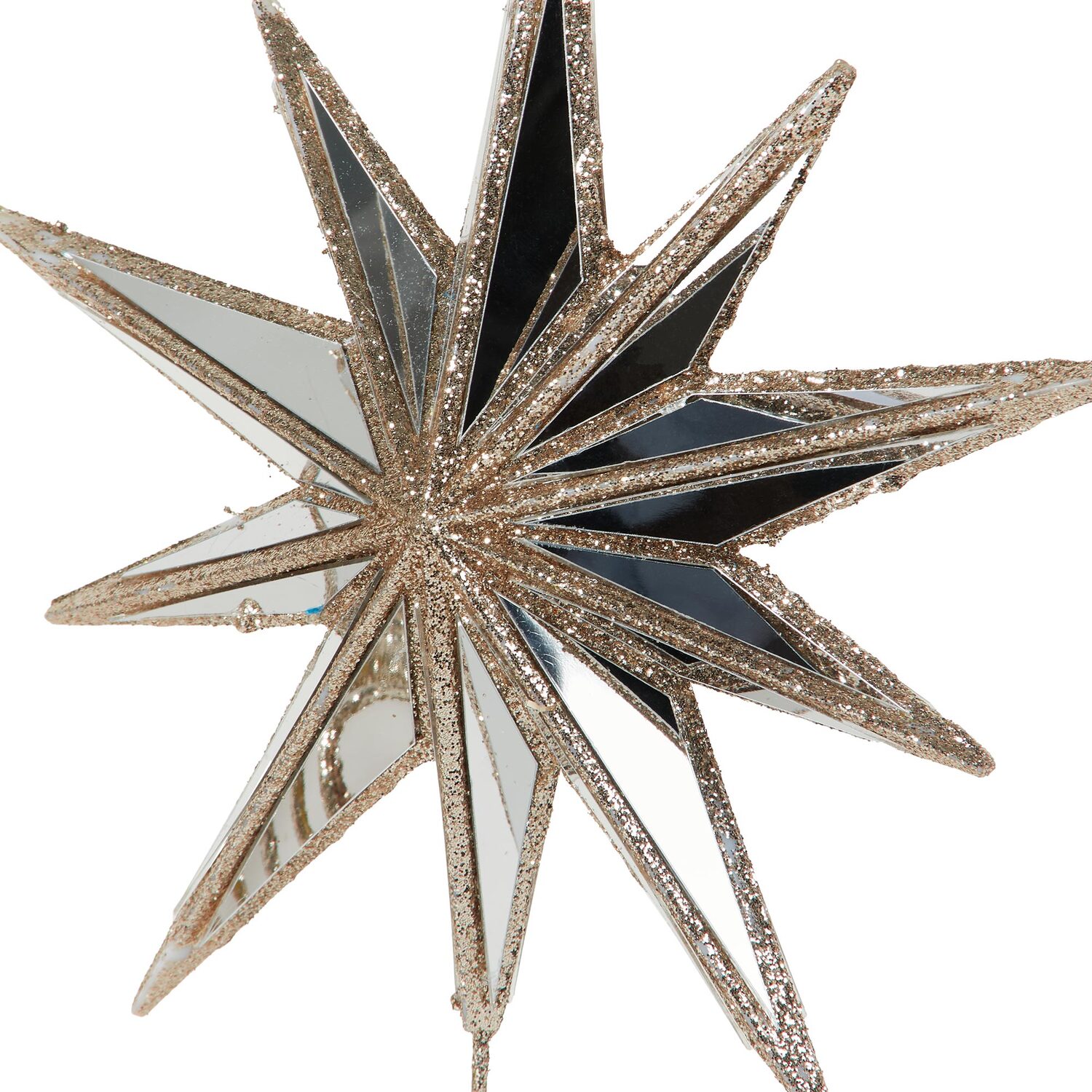 Antique Mirror Star Tree Topper - Gold Image 4