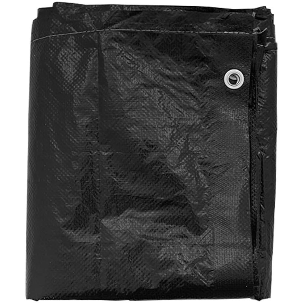 Walplus Black Eyelet Polyethylene Garden Sun Lounger Cover with Eyelets 40 x 205 x 75cm Image 4