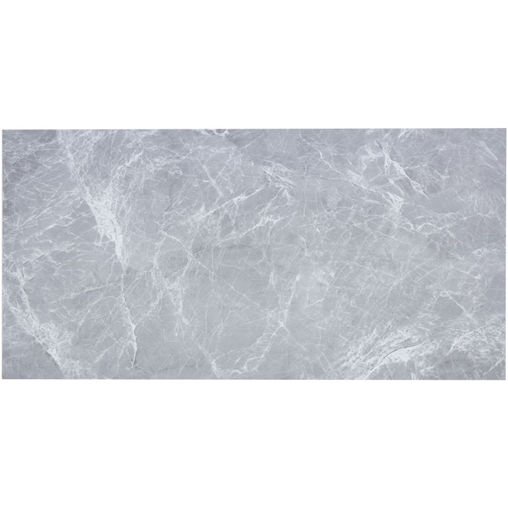 Living and Home Realistic Stone Texture Light Grey Marble PVC Self Adhesive Flooring 28 Pack Image 2