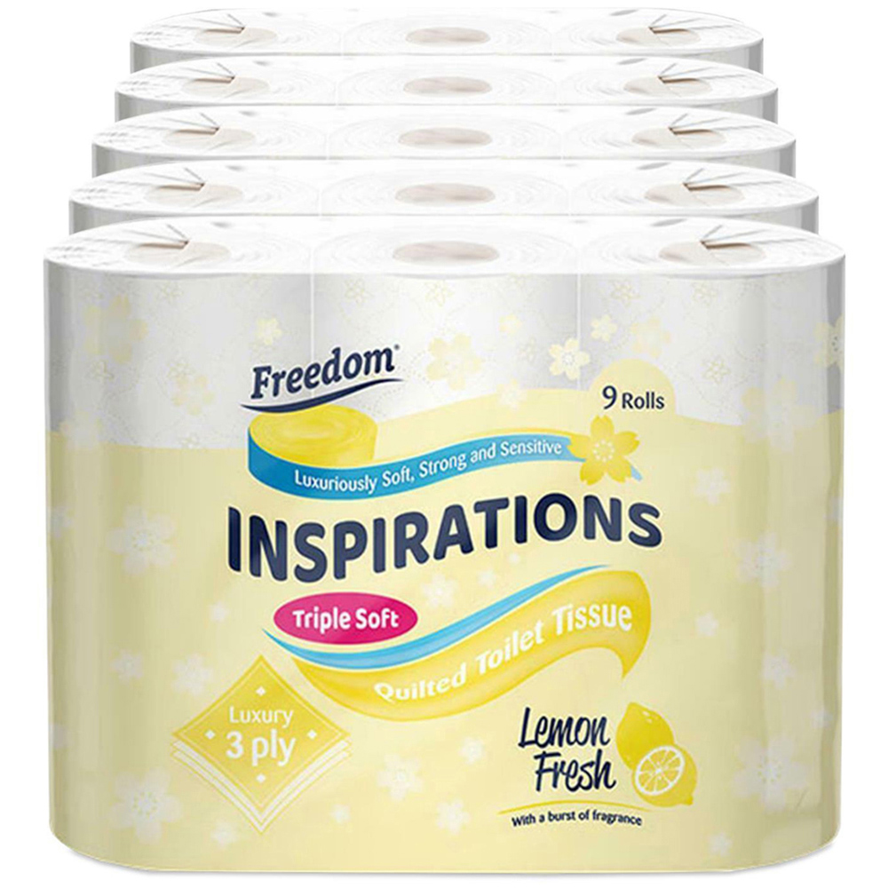 Freedom Lemon Toilet Paper 3 Ply with Rhino Jumbo Kitchen Towel 4 Pack Image 3