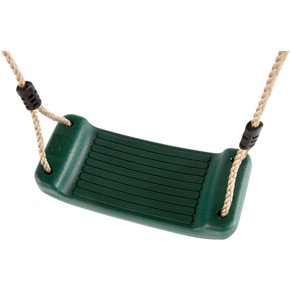 Plum Play Gibbon Wooden Double Swing Set with Climbing Rope and a Cargo Rope Ladder Image 4
