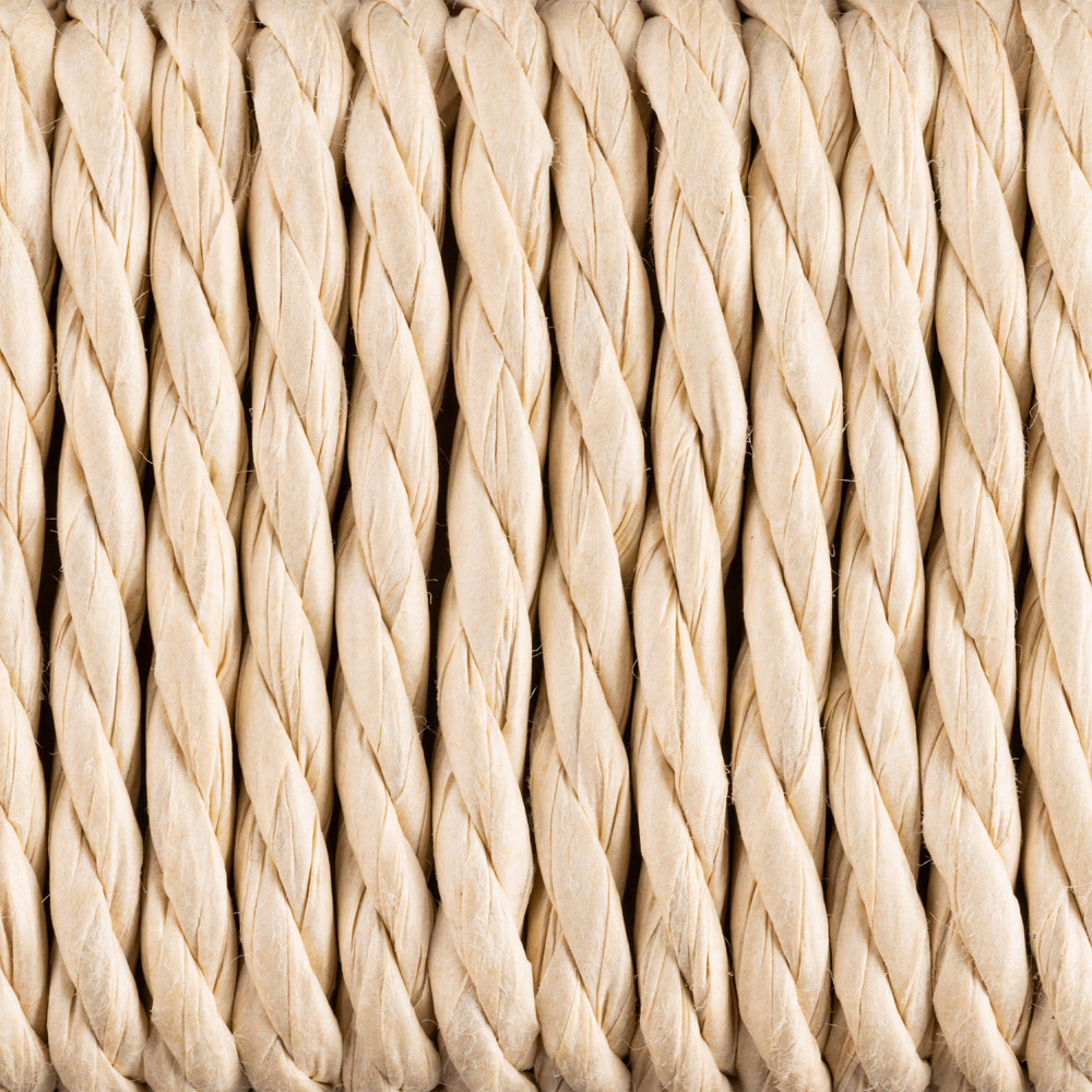 Florence Alvin Off White Weaved Stool Image 7