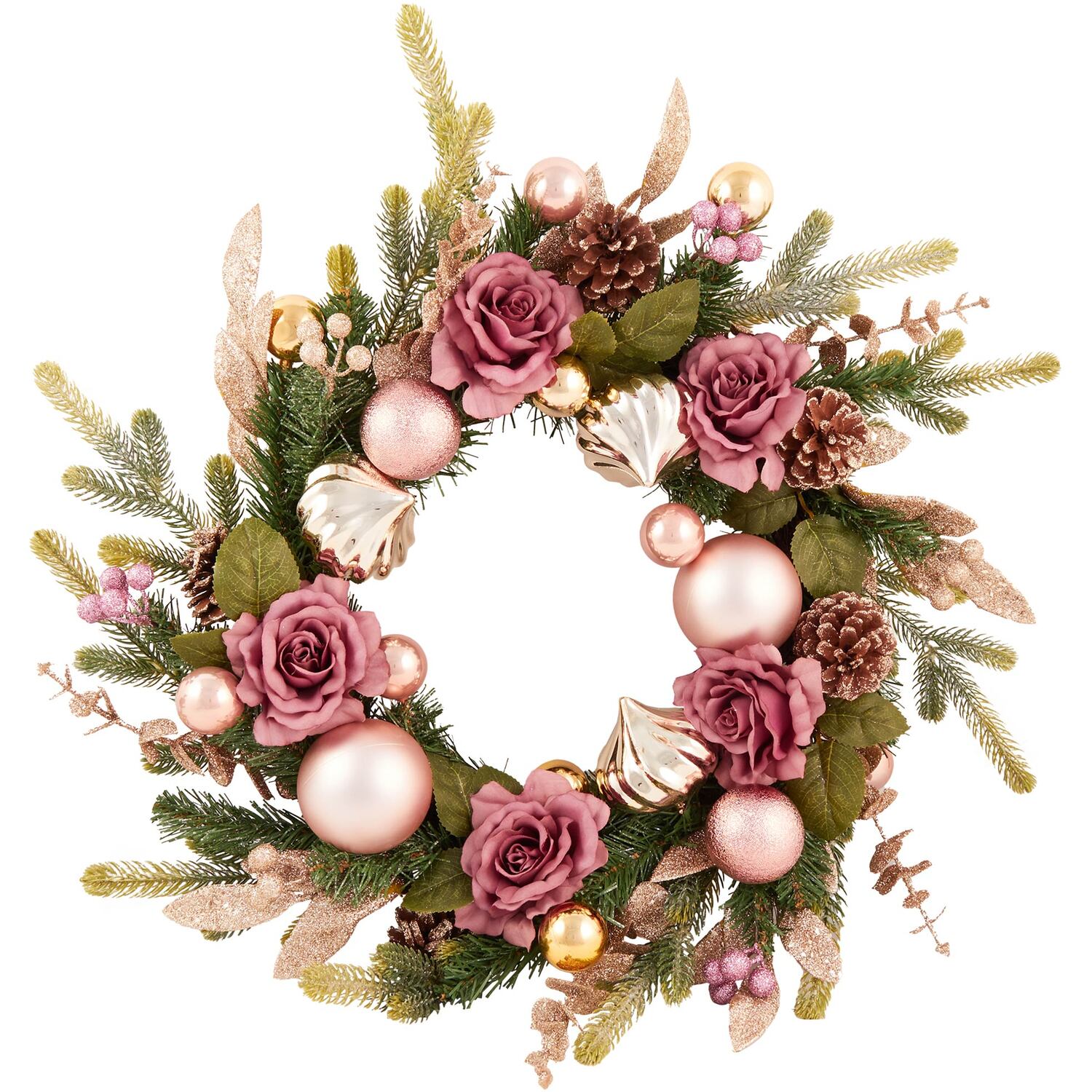 Mauve Rose Wreath Image 1