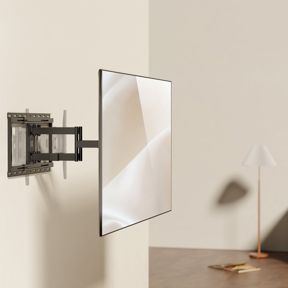 Properav Black Heavy Duty Swing Arm TV Wall Bracket 37 to 86 inch Image 2