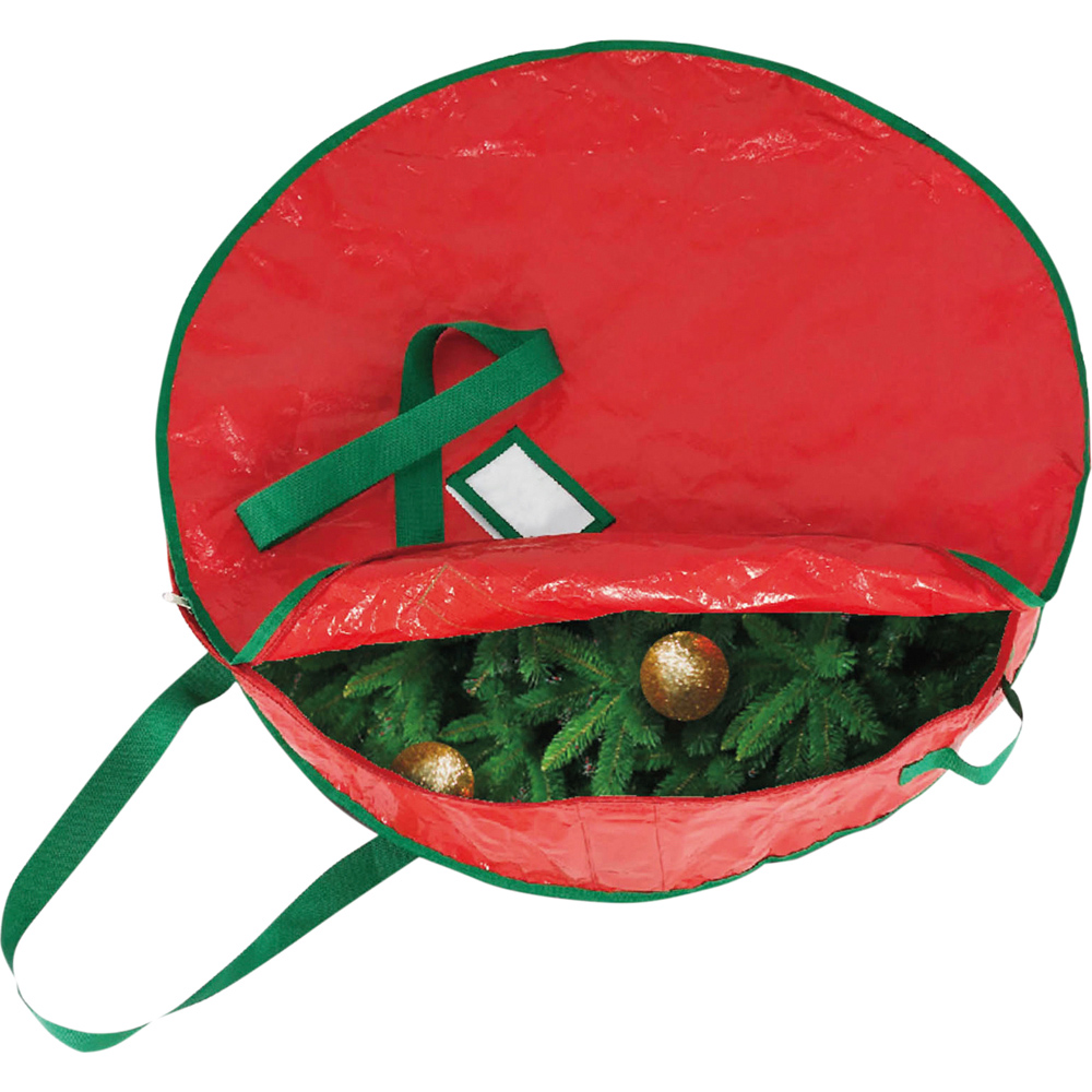 St Helens Red Seasonal Wreath Storage Bag 70cm Image 2