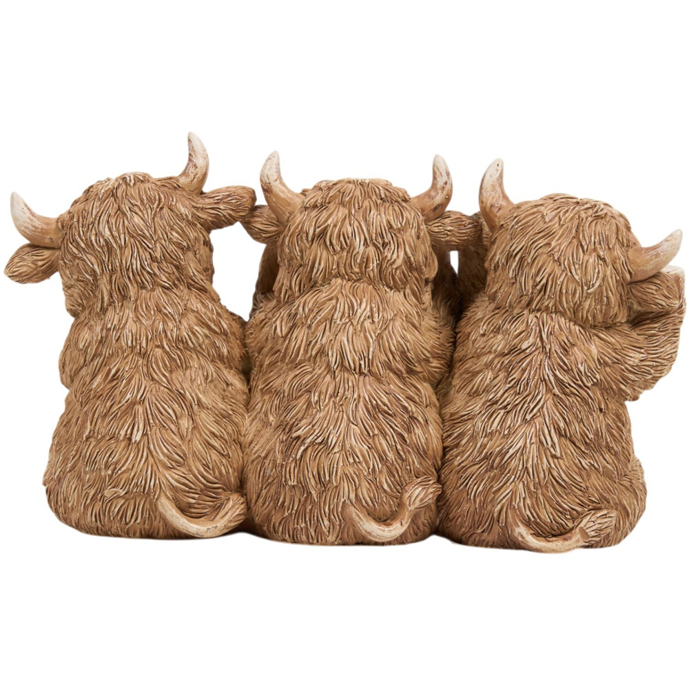 Highland Cows Decoration Brown Image 4