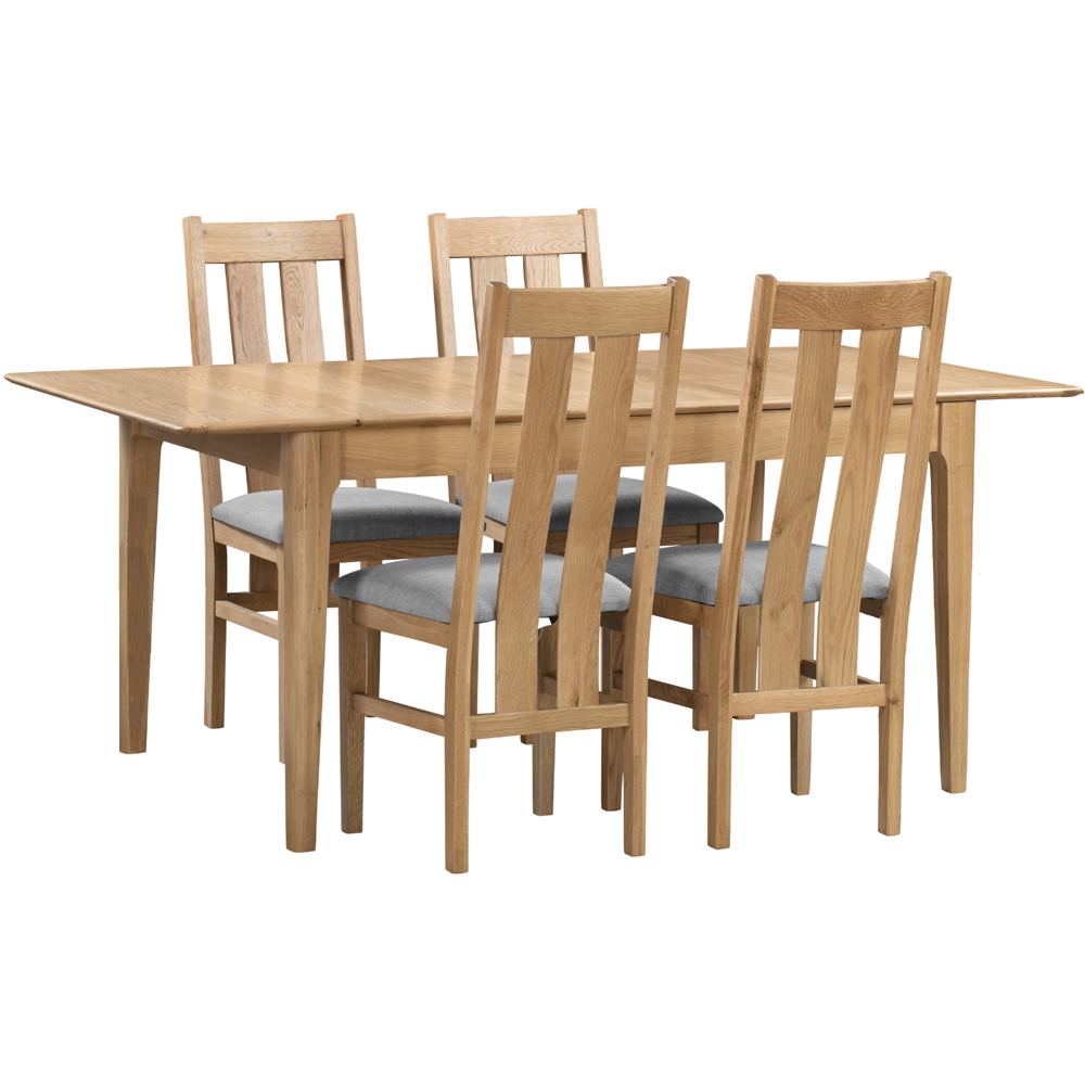 Julian Bowen Cotswold 4 Seater Dining Table Set Image 2