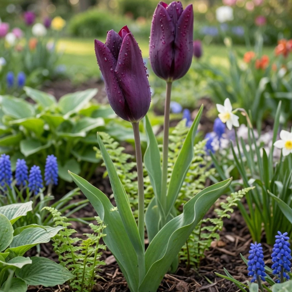 Thompson and Morgan Tulip Early Havran Autumn Planting Bulb 32 Pack Image 2