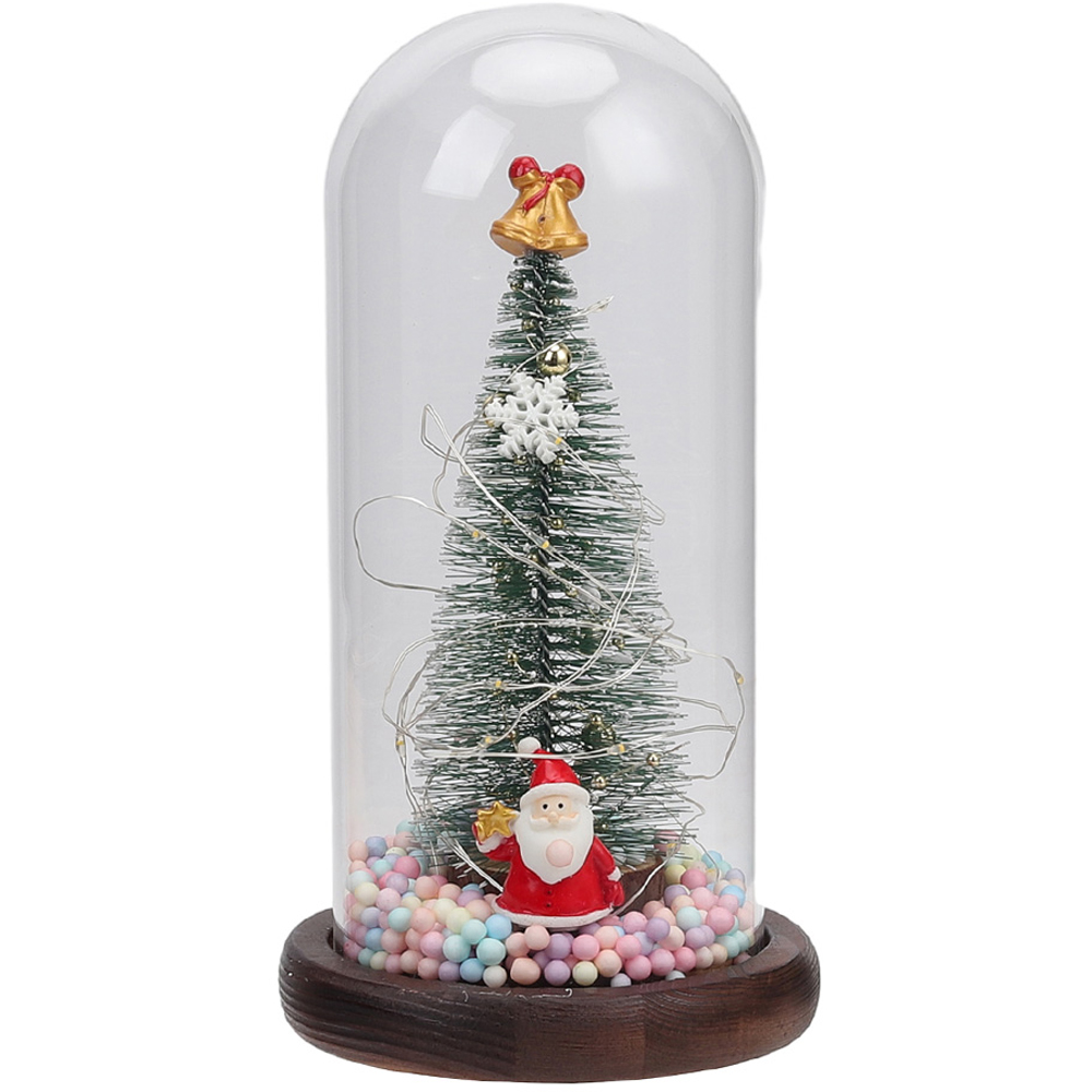 Living and Home LED Glass Dome Christmas Tree Image 4
