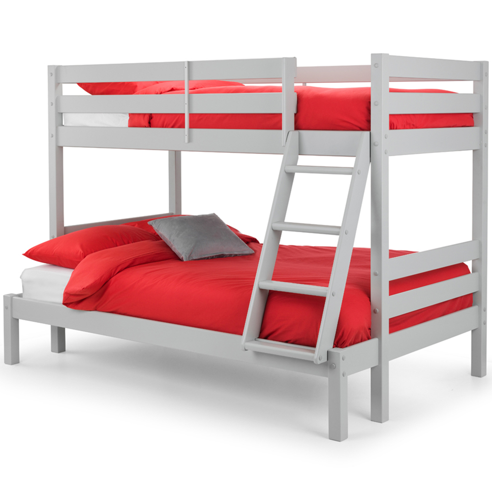 Julian Bowen Merlin Dove Grey Sleeper Bunk Bed Image 3