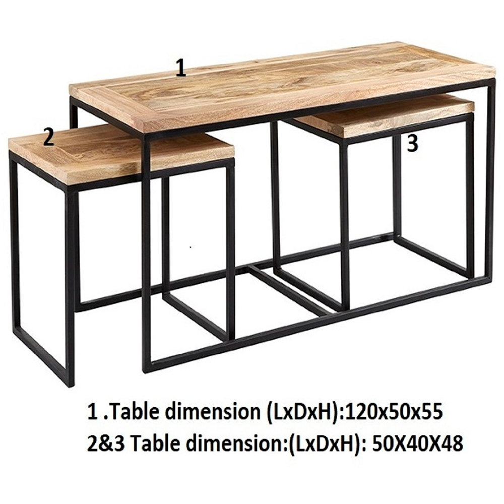 Brooklyn Carnaby Industrial John Long Coffee Table Image 5