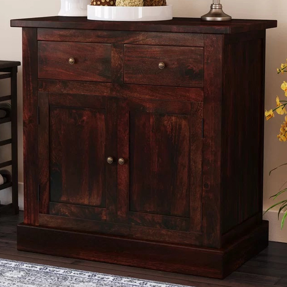 Brooklyn Esma 2 Door 2 Drawer Dark Mango Sideboard Image 1