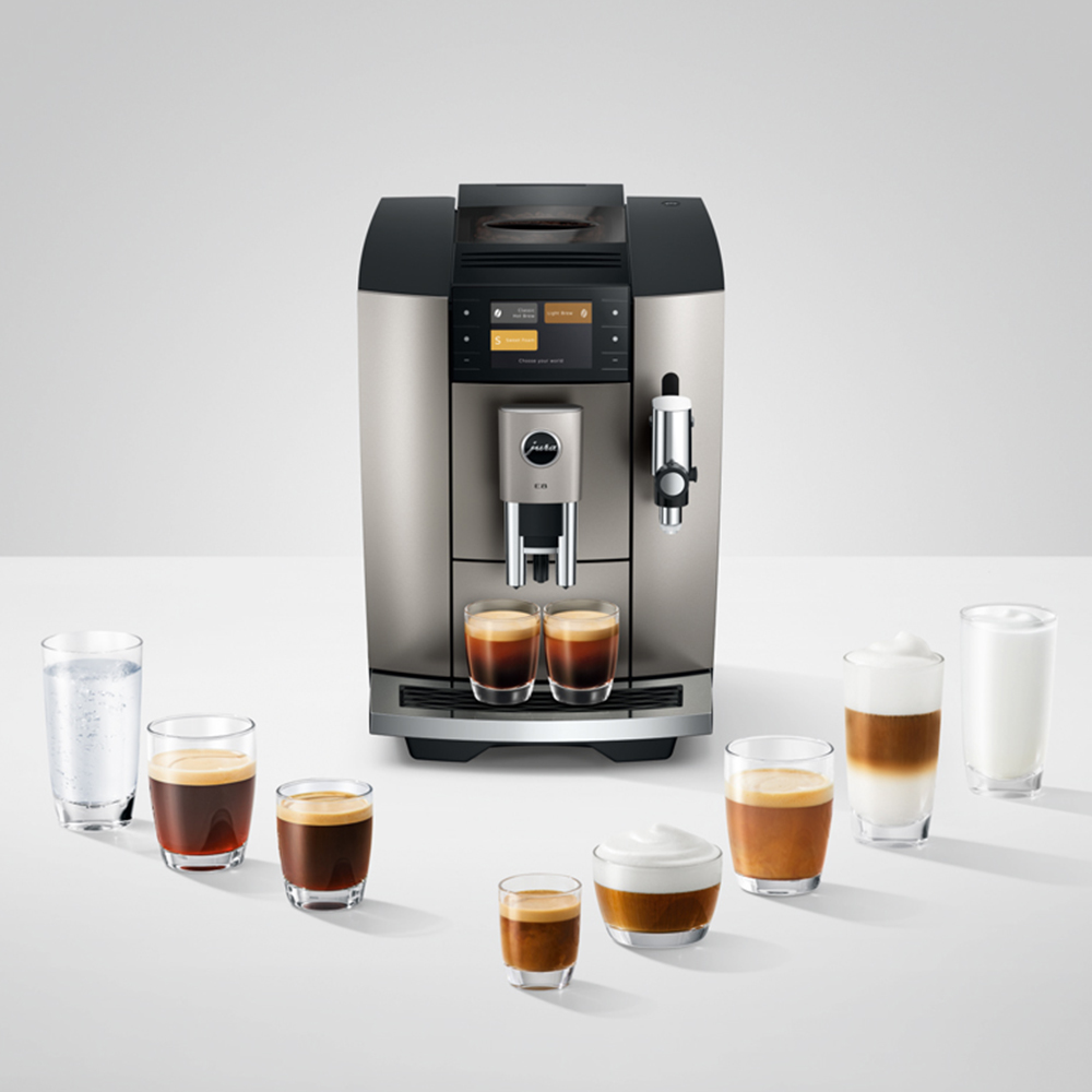 Jura E8 15721 Midnight Silver Bean-to-Cup Coffee Machine Image 9