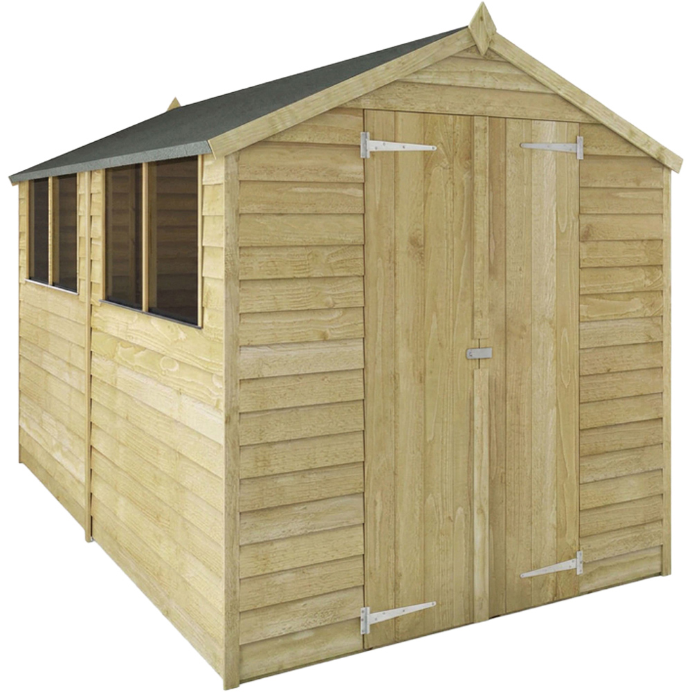 Mercia 10 x 6ft Double Door Overlap Apex Shed with Window Image 3