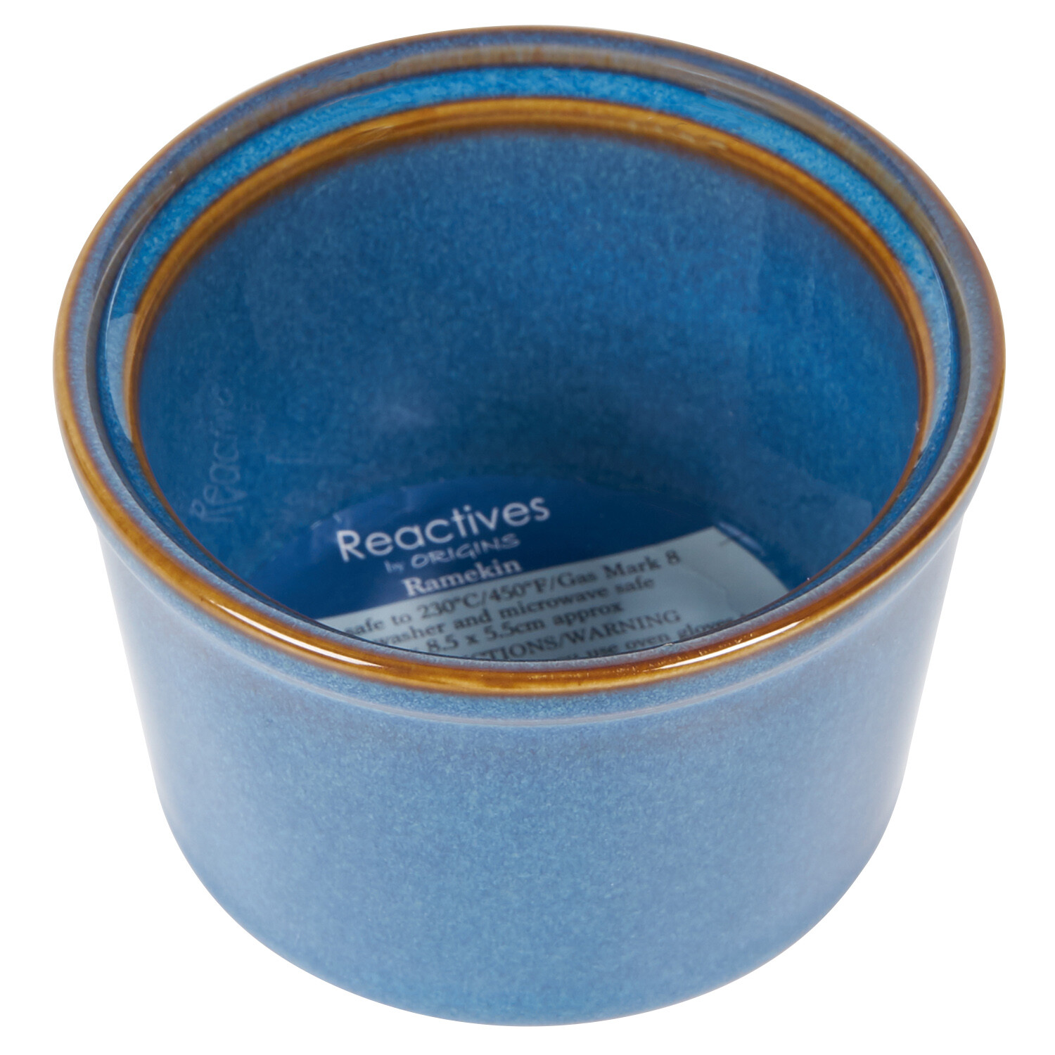 Reactive Glaze Ramekin - Traditional Blue Image 3