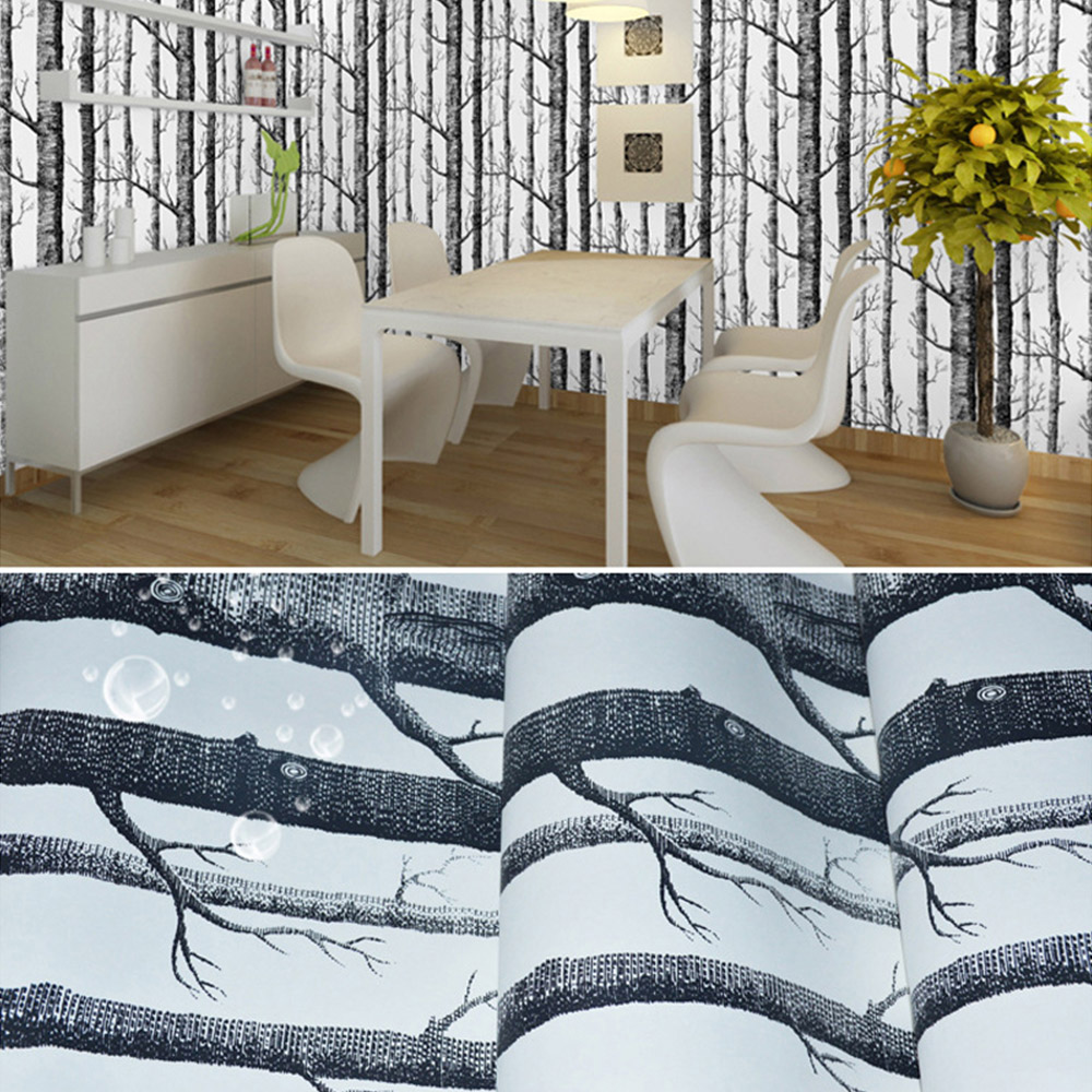 Living and Home Birch Tree Wallpaper Image 7