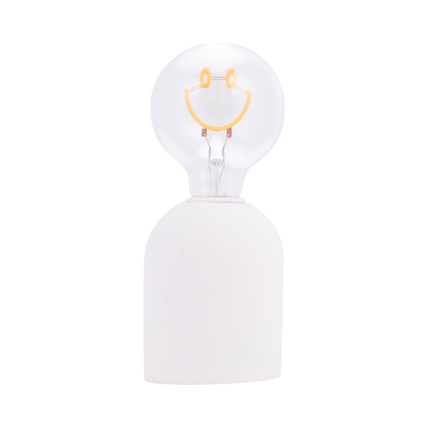 Smiley Neon Bulb Light White Image 7