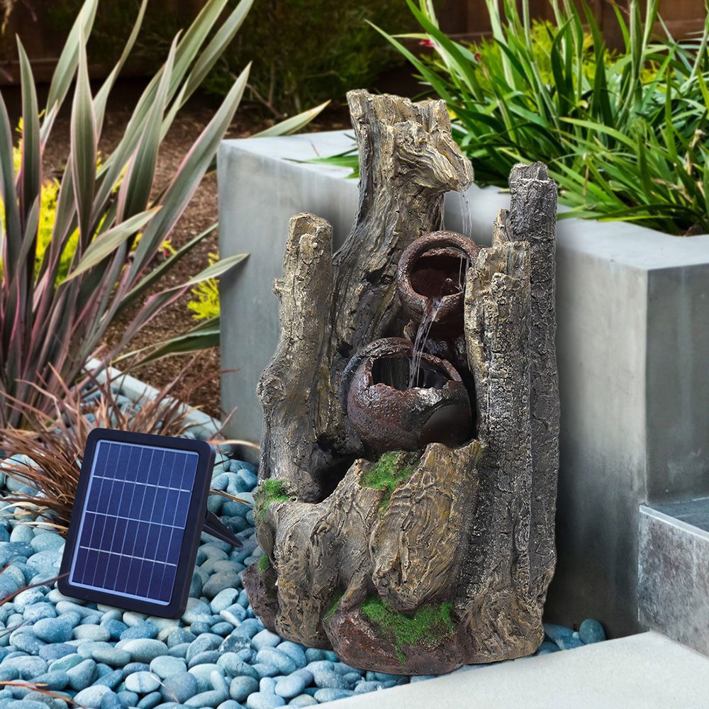 Living and Home Rural Style Solar Powered Garden Water Feature Image 2