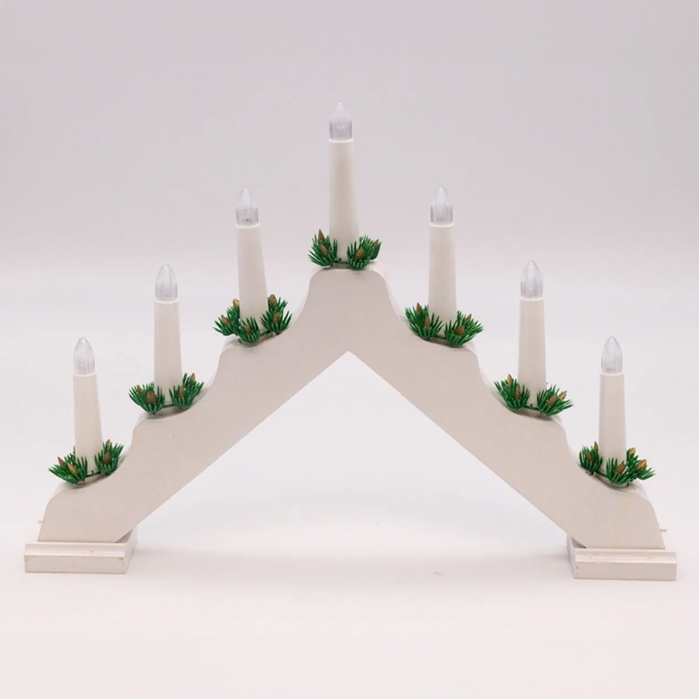 Marco Paul LED White Candle Bridge Image 2