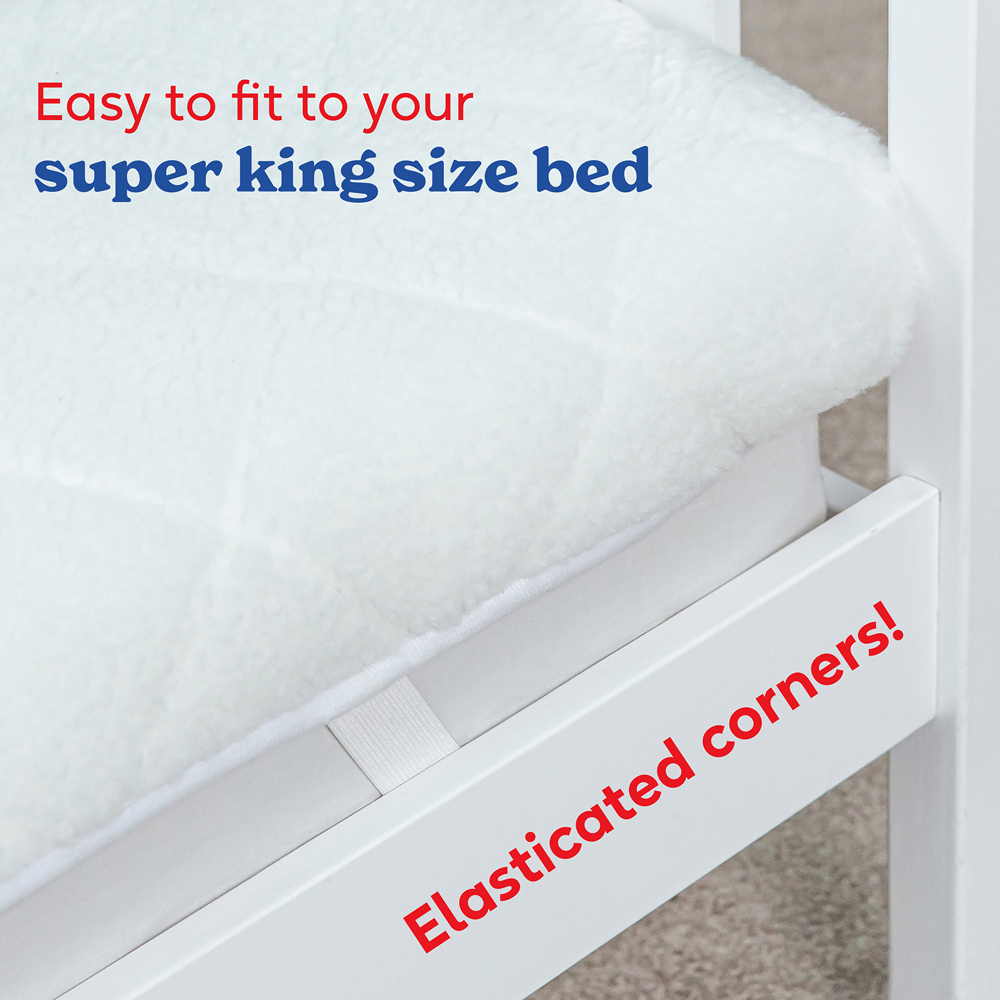 Russell Hobbs Super King Sherpa Fleece Electric Blanket with 6 Heat Settings Image 4