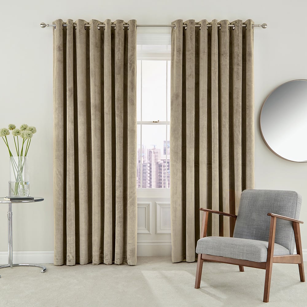 Helena Springfield Escala Lined Sand Curtains 168 x 229cm Image 4