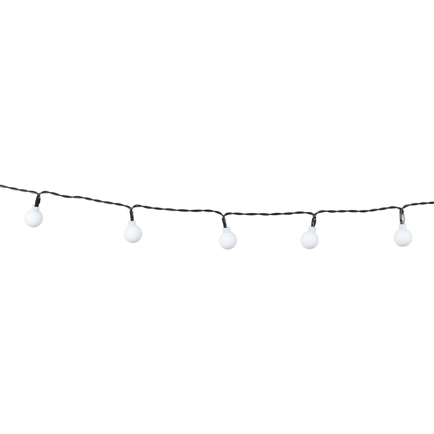 150 LED Bubble Bulb String Light - White / White Image 1