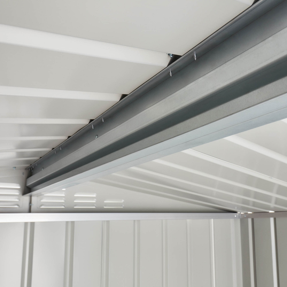 Globel 8 x 3ft 2 Door Green Metal Apex Garden Shed Image 3